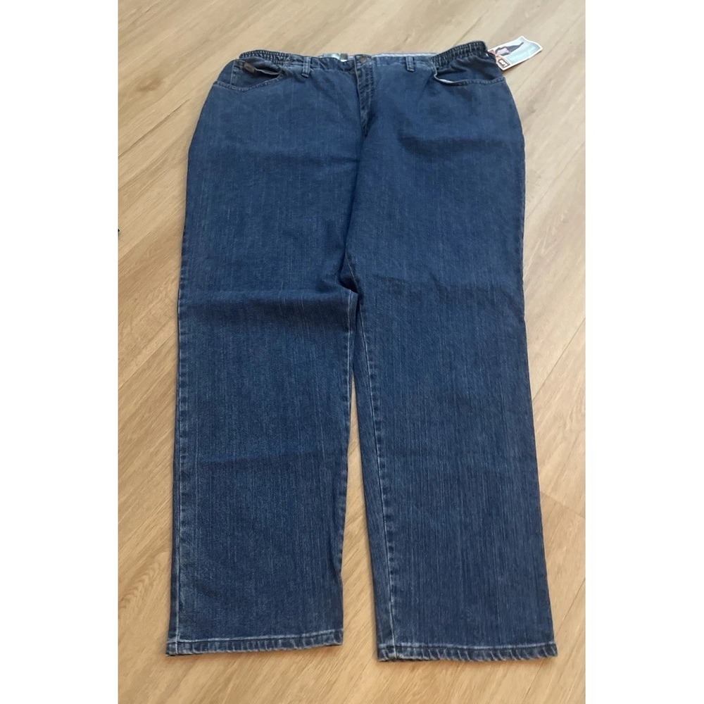 Lee Plus Relaxed Fit‎ Women's 24W Long Tapered Leg Stretch NWT